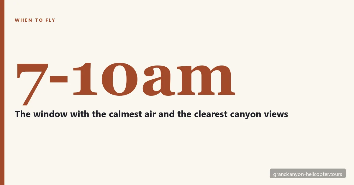 The best time of day and year to take a Grand Canyon helicopter tour
